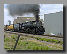 Photo: UP Challenger 3985 passes meat packing plant in Greeley, CO
