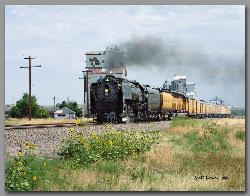 Photo: Union Pacific #844 at Bushnell, NE