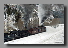 Photo: Cumbres & Toltec Rotary Snowplow OY in mid-winter action