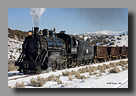 Photo: Nevada Northern 93 with ore train on heads for the mine