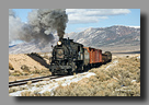 Photo: Nevada Northern 93 with mixed train, Steptoe Valley, NV