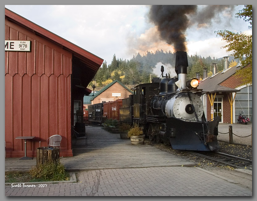 Photo: C&S 9 at Silverplume Depot