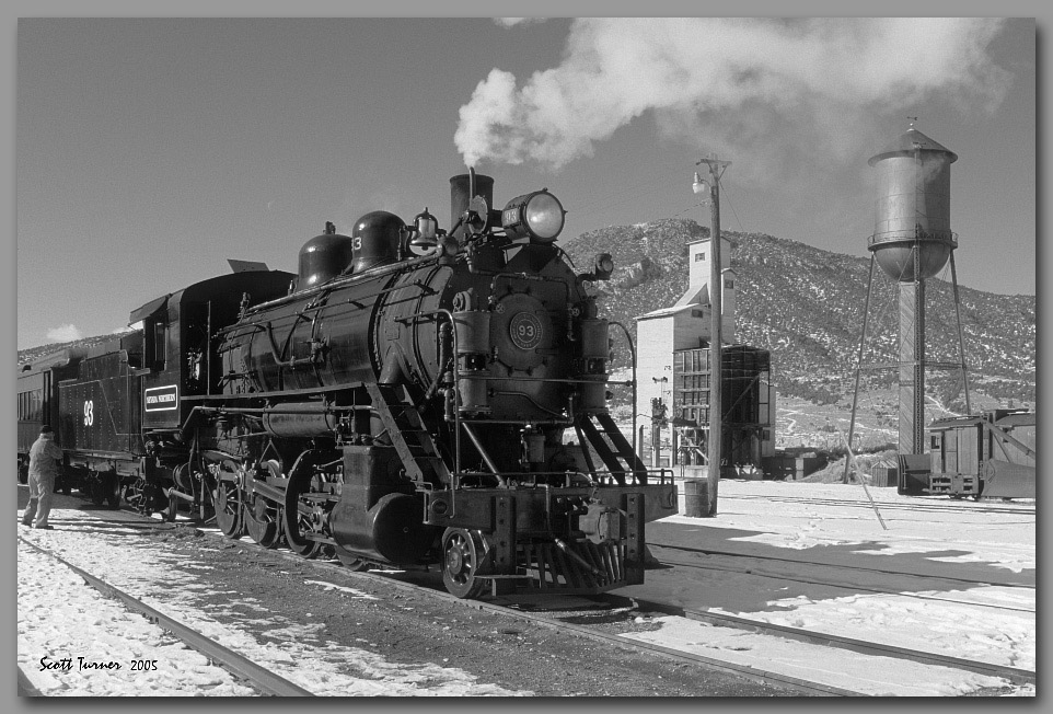 Photo: Nevada Northern Railway #93 at East Ely Depot